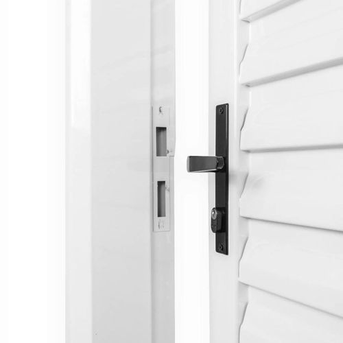 Porta de Aço Mgm Branca Abertura para Direita 215x85x6cm