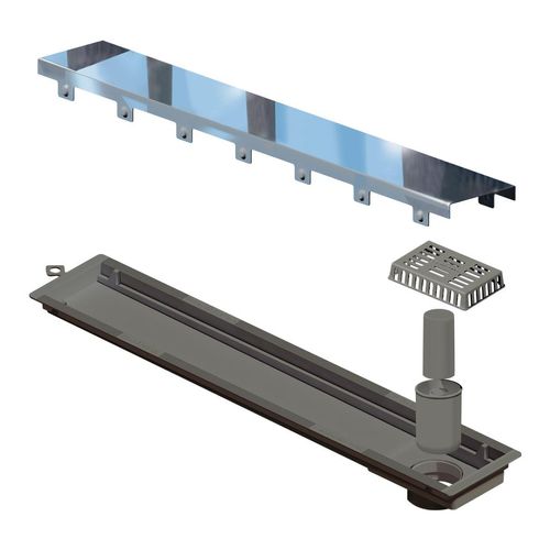 Ralo Linear Tampa Inox Polido Elleve Versatile 50cm