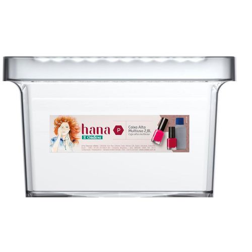 Organizador Multiuso Ordene Hana Cristal 2,8 Litros P