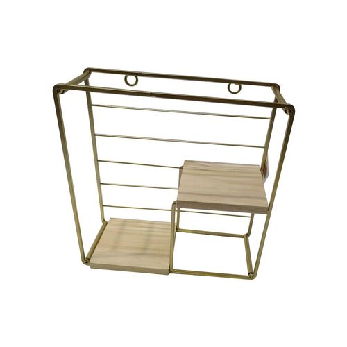 PRATELEIRA 22,2X10X22,2CM DOURADA ST55873 Ndi