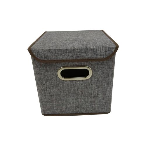 Caixa Organizadora Dobrável Dobrável 25x25x25cm Cinza NDI