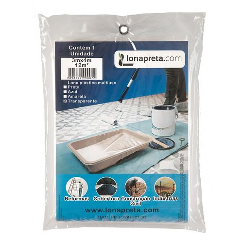 Lona Plástica 3X4m Transparente Lonas  Paraná