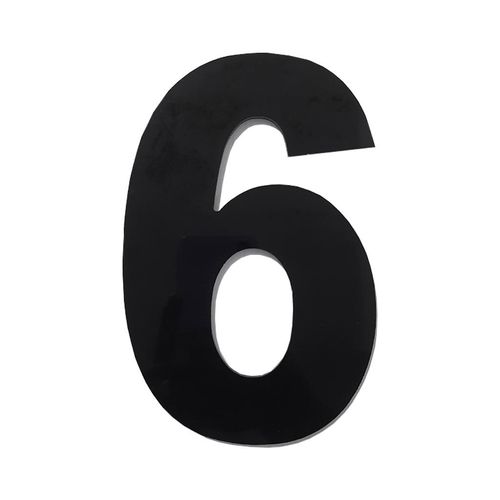 Número ACM Numeral Preto 6 685-6 185mm