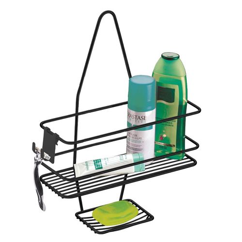 Suporte para Shampoo e Sabonete Future Registro Preto Fosco