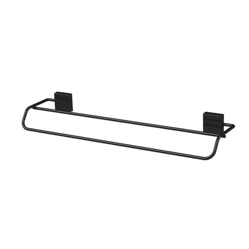 Toalheiro Future Duplo Preto Fosco 45cm
