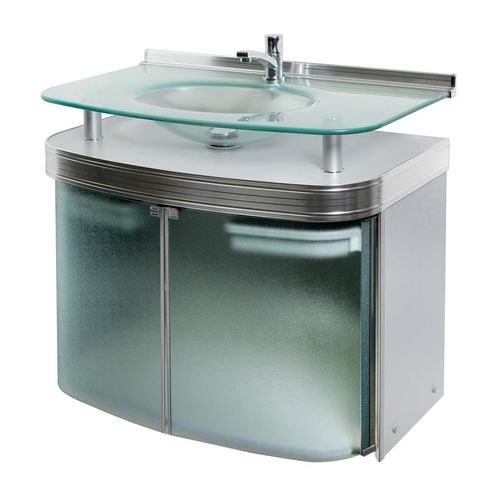 Gabinete Banheiro Cris Metal Master com Cuba 79x72x47cm