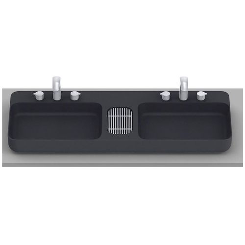Cuba de Apoio Roca Infinity Válvula 7/8 Onix 110x42cm