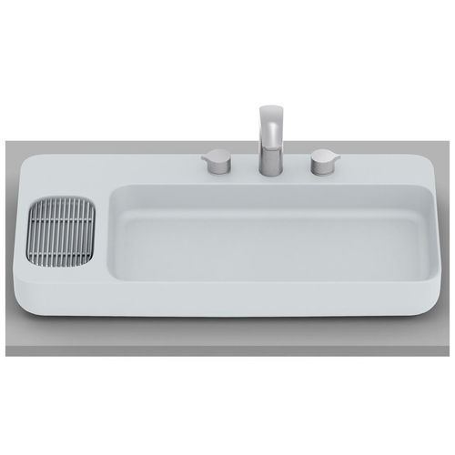 Cuba de Apoio Roca Infinity Válvula 7/8 Perla 80x42cm