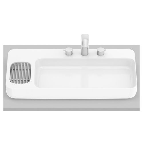 Cuba de Apoio Roca Infinity Válvula 7/8 Branco 80x42cm