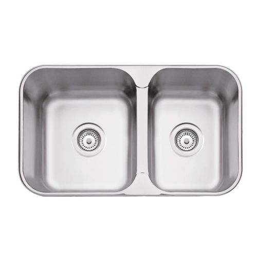 Cuba Aço Inox 69x40cm Embutir/Sobrepor Dupla Isis Acetinado 94062/102 Tramontina