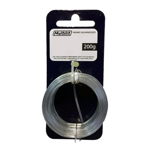 Arame Galvanizado Multilit BWG 16 com 200gr