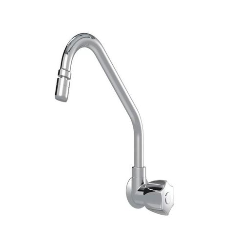 Torneira para Cozinha de Plástico Real Gourmet C-50 Cromado Bica Alta 1/4 Volta