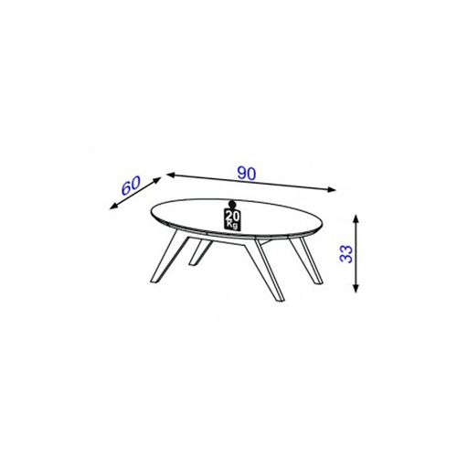 Mesa 0 Centro Eliptica Siena Freijo/Off White TB34 WJ Dalla Costa