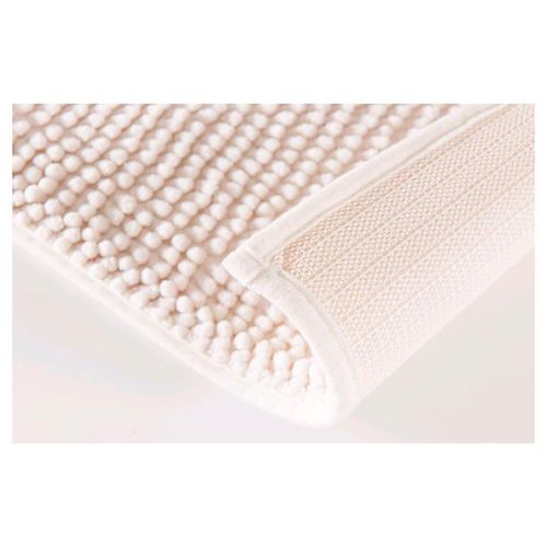 TAPETE 45X75CM CHENILLE SHAGGY SMART MARFIM Niazitex