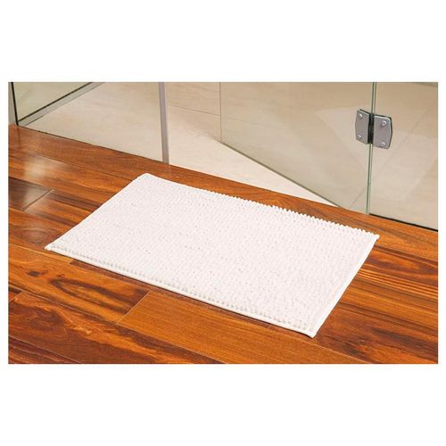 TAPETE 45X75CM CHENILLE SHAGGY SMART MARFIM Niazitex