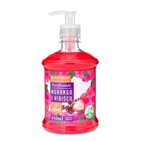 Sabonete Líquido 450ML Morango/Hibiscus C6042 Premisse