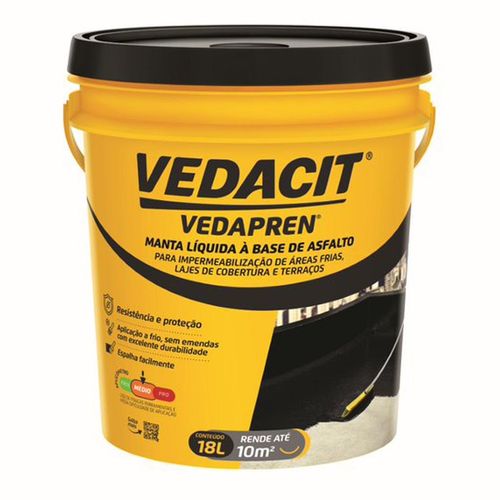 Vedacit Vedapren Otto Baumgart Preto 18L
