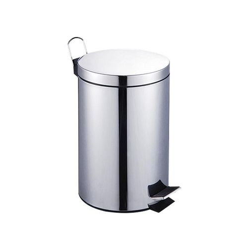 Lixeira Inox Uttil Redonda Pedal  8L