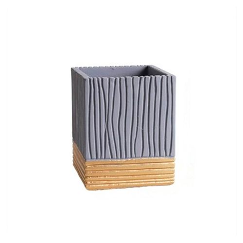Vaso de Cimento para Flores 13,5cm Cinza ST59772 Uttil