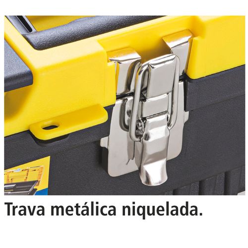 Caixa Plástica para Ferramentas 13" Tramontina com Trava Metálica