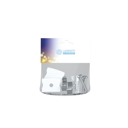 Kit Para Fixacao e Acabamento de Perfil de Sobrepor Fino 1,2Cm Luminatti