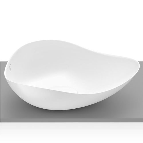 Cuba de Apoio Roca Ruy Ohtake Oval Blanco Matte 54X37,5cm