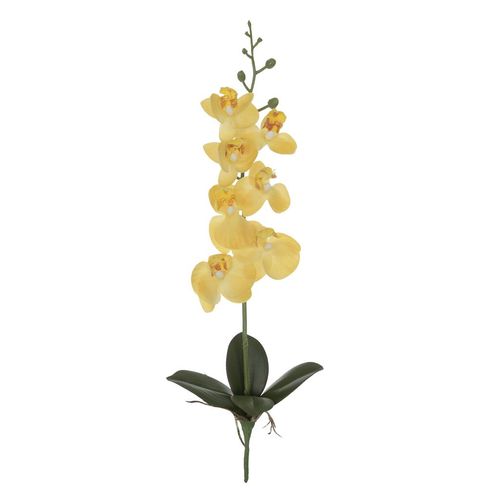 Arranjo Phalaenopsia Orquidea Toque Real Flor Arte Amarelo