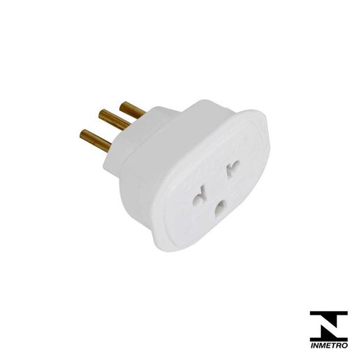 Adaptador Universal Daneva 10A 2P +T Branco
