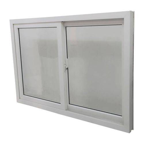 Janela de Correr PVC Multilit com 2 Folhas e Vidro de 4mm Fecho Caracol Branca 100x150cm