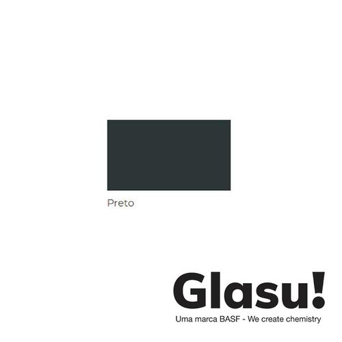 Tinta Esmalte Sintético Glasu Secagem Rápida Preto Fosco 0,9 Litros