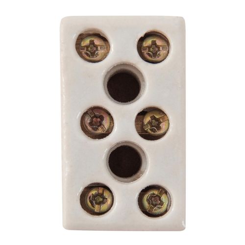 Conector Múltiplo 3 Bornes 6 mm² 600 V 25 A Tramontina em Porcelana