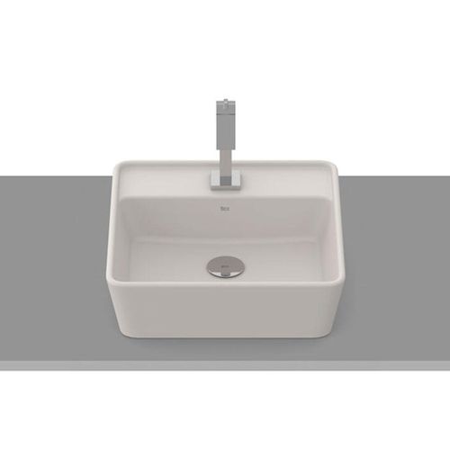Cuba de Apoio Roca Optica com Mesa Quadrada Beige 42x42cm