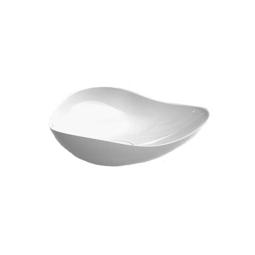 Cuba de Apoio Roca Ruy Ohtake Oval Branca 54X37,5cm