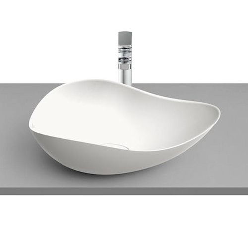 Cuba de Apoio Roca Ruy Ohtake Oval Blanco Matte 54X37,5cm