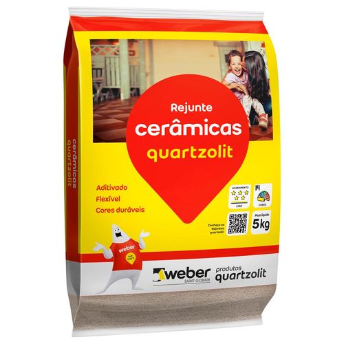 Rejunte Cerâmicas Quartzolit Cinza Ártico 5Kg