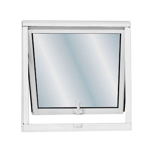 Janela Maxim-Ar de Alumínio Mgm Soft sem Grade com Vidro Boreal Branco 60x60