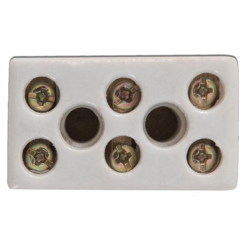 Conector Múltiplo 3 Bornes 6 mm² 600 V 25 A Tramontina em Porcelana