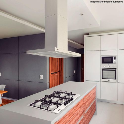 Cooktop a Gás Tramontina Penta Plus em Aço Inox e Trempes em Ferro Fundido com Acendimento Superautomático 5 Queimadores