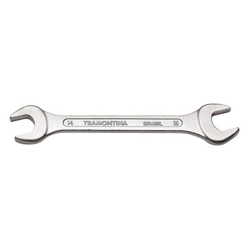 Chave Fixa 14x15 mm Tramontina Basic com Corpo em Aço Especial Cromado