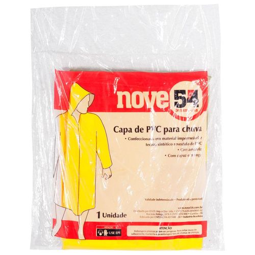 Capa de Chuva Vonder PVC com Forro GG Amarela