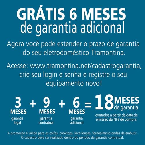 Cooktop a Gás Tramontina Penta Side Plus em Vidro Temperado Preto com Trempes em Aço Carbono e Acendimento superautomático 5 Queimadores