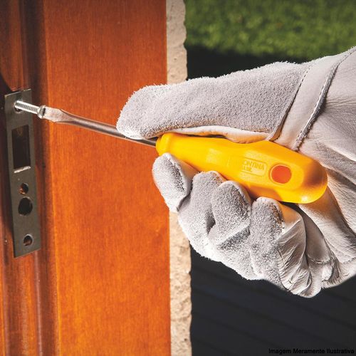 Chave de Fenda Toco Tramontina Yellow com Ponta Chata 1/4X8"