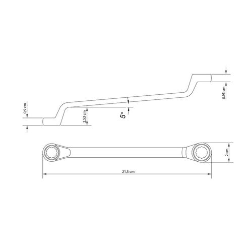 Chave Estrela 12x13 mm Tramontina com Corpo em Aço Especial Cromado