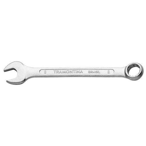 Chave Combinada 8 mm Tramontina Basic com Corpo em Aço Especial Cromado