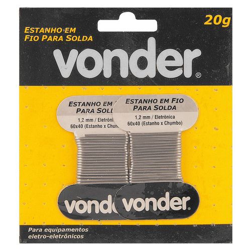 Estanho para Solda Vonder 60x40 20g