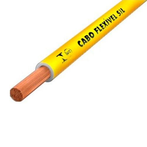Cabo Flexível Sil 6mm com 25 Metros Amarelo