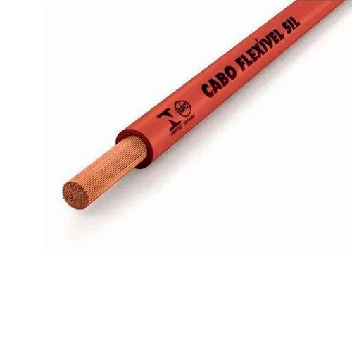 Cabo Flexível Sil 6mm com 10 Metros Vermelho
