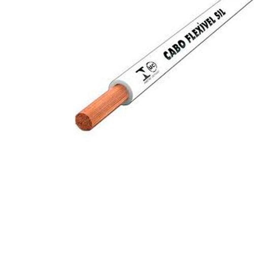 Cabo Flexível Sil 10mm com 25 Metros Branco