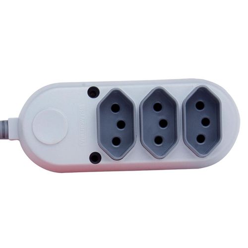 Extensão Múltipla 3 Tomadas 2P+T 10 A 250 V Tramontina 5 m