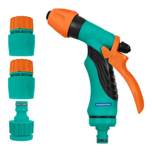 Conjunto para Irrigação Tramontina com Engates Rápidos e Hidropistola 4 Peças